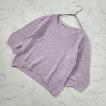 아나이 와시카노코 퍼프 슬리브 풀오버 핑크 38