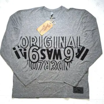 TL LONG SLEEVE TEE 3A ASH XL 미사용 택 봉투