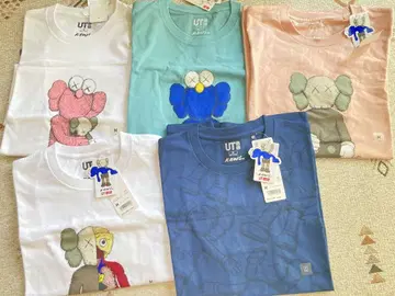 KAWS UT 티셔츠 5장 세트 M 사이즈