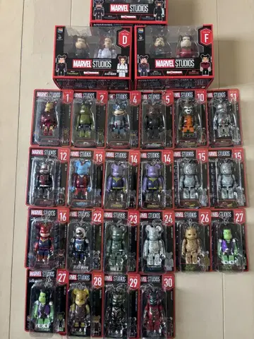 Happy 복권 BE@RBRICK 베어브릭 MARVEL 묶음 판매