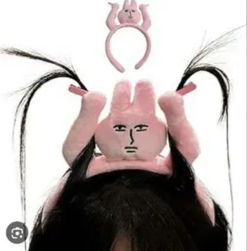 캐릭터 머리띠 핑크