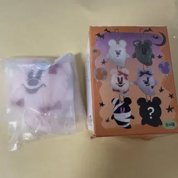 디즈니 할로윈 유령 유령 봉제 인형 참 리본 핑크