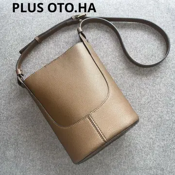 새상품급 PLUS OTO.HA (플러스 오토 하) 숄더백 브라운 갈색