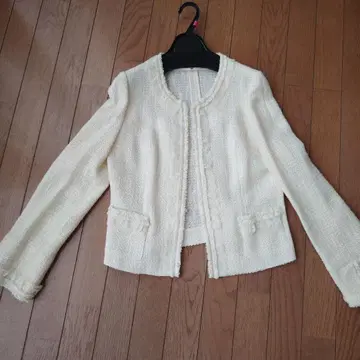 M'S GRACY 노카라 자켓 40 아이보리