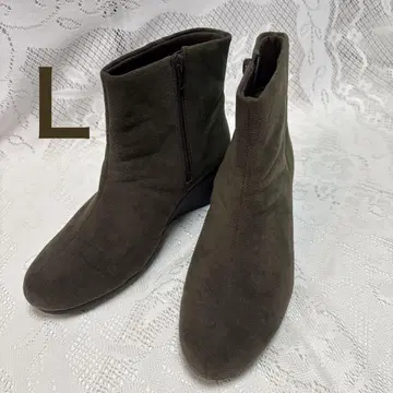 AKAISHI 아치 피터 스웨이드 투톤 숏부츠 L 카키 올리브