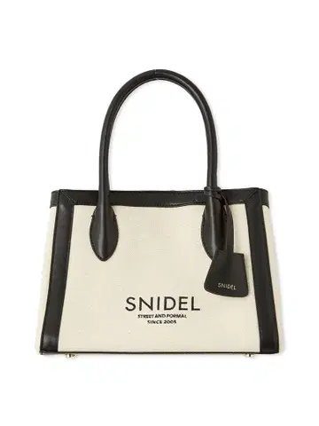 SNIDEL 로고 자수 핸드백