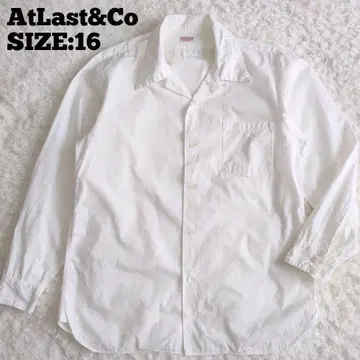 AtLast&Co 긴팔 오픈 카라 셔츠 일본제 화이트 16