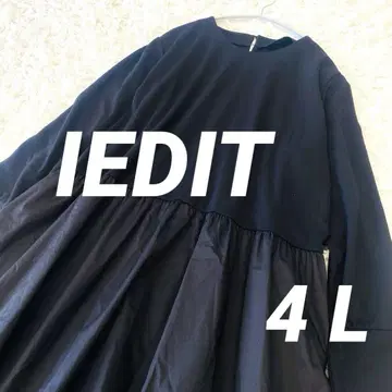 한정 가격 이디트 코모리 미호코 콜라보 롱 원피스 블랙 4 L