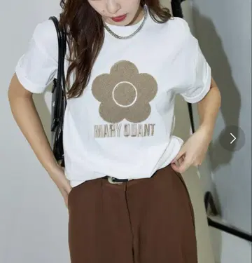 마리콴트 [ MARY QUANT x PUBLUX ] 사가라 자수 T셔츠