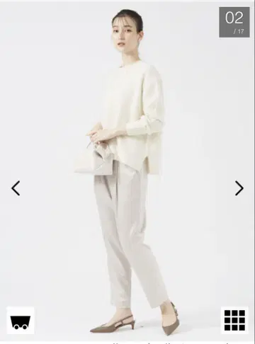 칼리테 새틴 드로스트 팬츠 베이지