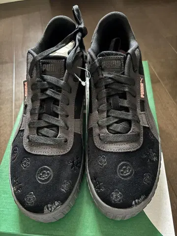PUMA CALI WEDGE DEBOSS FR2 블랙 25.0cm