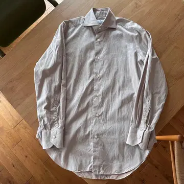 TRUZZI 와이드 넥 셔츠 (이탈리아제 BEIGE 38)