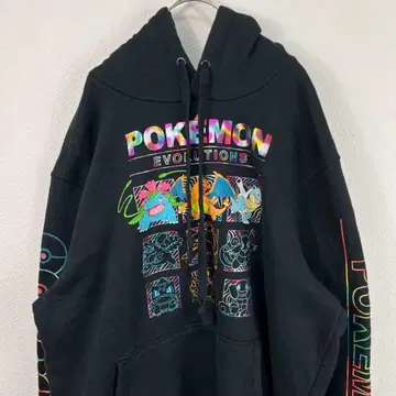 USA 구제 의류 포켓몬 pokemon 후드티 블랙