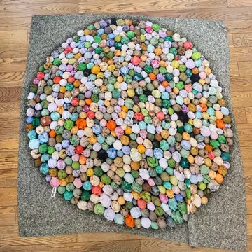 hui-hui 대형 실크 스카프