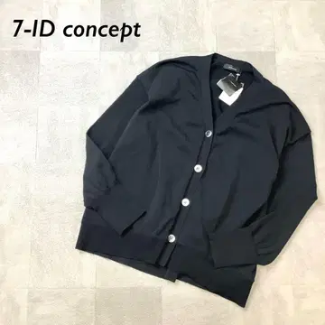 [ 새상품 택 포함 ] 7-IDconcept 니트 가디건 V 블랙