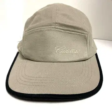 Cadillac 로고가 들어간 그레이 베이지 캡