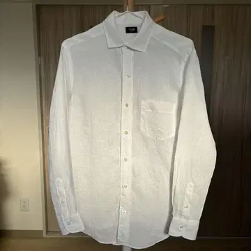 가마쿠라 셔츠 린넨 긴팔 셔츠 가마쿠라 셔츠 캐주얼 화이트 S 사이즈