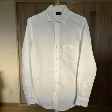 가마쿠라 셔츠 린넨 긴팔 셔츠 가마쿠라 셔츠 캐주얼 화이트 S 사이즈