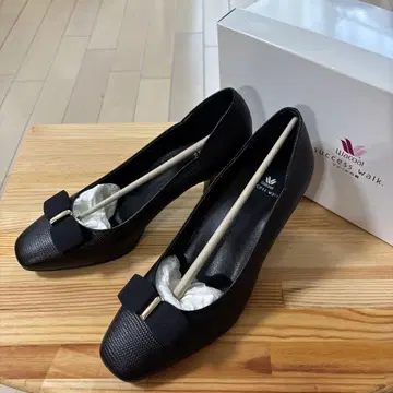 와코루 Success Walk 블랙 펌프스 23.5cm