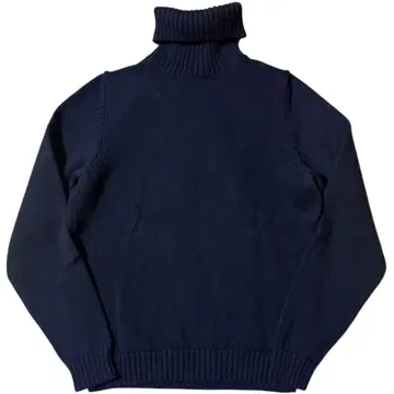ZANONE 이탈리아제 터틀넥 니트 44 네이비 울100%