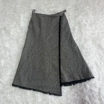 자유구 롱 스커트 M 실크 울 온워드 카시야마 플레어