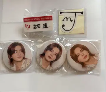 마츠다 진 캡슐 토이 명찰 스티커 캔뱃지 5종 세트