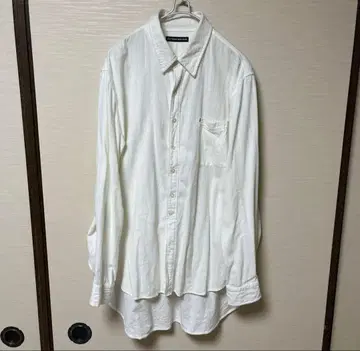 TIGRE BROCANTE 티카 오픈 롱 셔츠 화이트