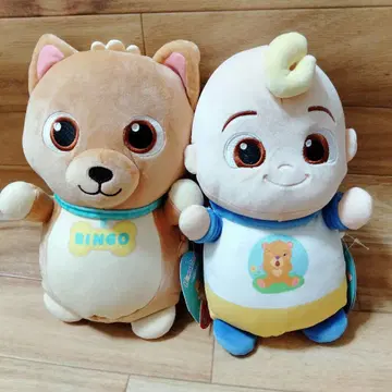 Cocomelon 코코멜론 JJ와 Bingo 봉제 인형