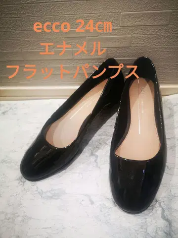 ecco 블랙 플랫슈즈 사이즈 38 24cm