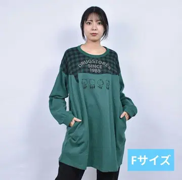 미사용 새상품 drug store's 튜닉 그린 F 사이즈