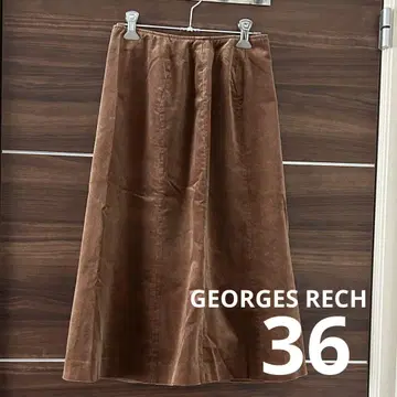 조르주 레슈 GEORGES RECH 벨로아 느낌 스커트 브라운 36
