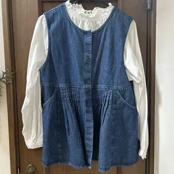 사만사 모스모스 미사용 데님 베스트