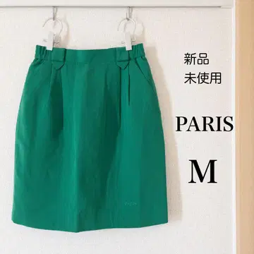 [ 미사용 새상품 ] PARIS 골프웨어 스커트 그린 그린 일본제 무지