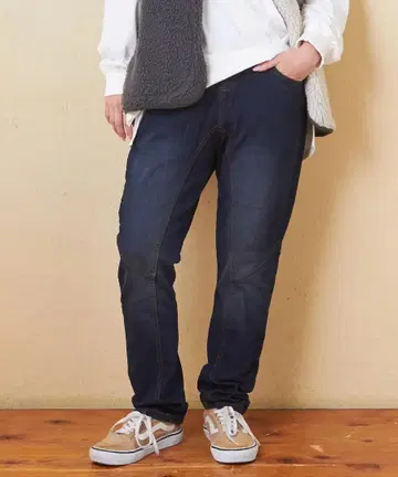 허리 리브 데님 사루엘 팬츠 M 사이즈
