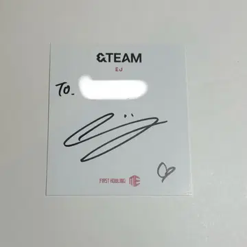 &TEAM ej 위주 친필 사인 사인회