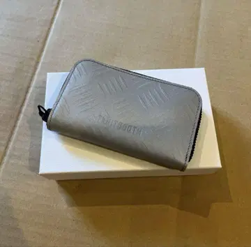 TIGHTBOOTH CHECKERPLATE LEATHERZIPWALLET