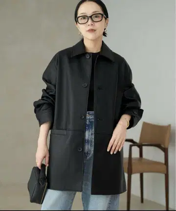 plage Leather Like Car 코트