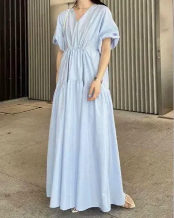 mystic 드로스트 개더 원피스