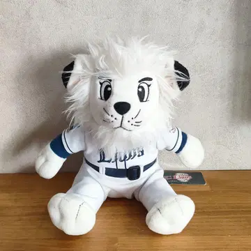 앉아있는 레오 세이부 라이온즈 봉제 인형