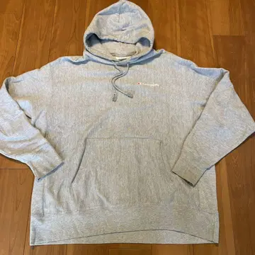 Champion 리버스웨이브 그레이 후드티 구제 의류 2XL