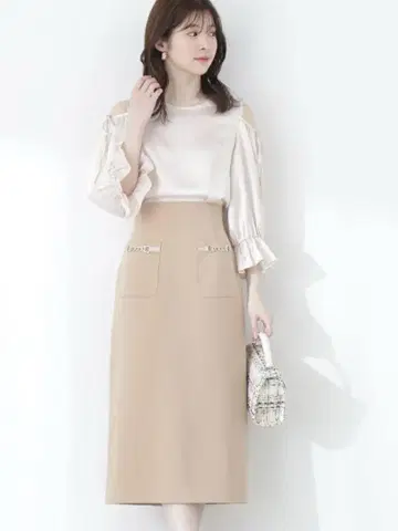 택 포함 새상품 프로포션 바디 드레싱 비트 포켓 타이트 스커트
