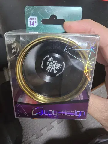 c3yoyodesign 크라운 wst 요요 블랙 바디 골드 림