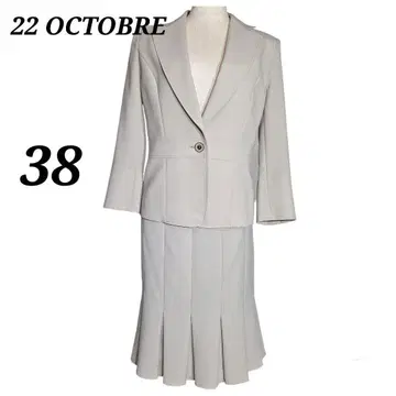 22 OCTOBRE 스커트 수트 테일러드 자켓 플리츠 스커트