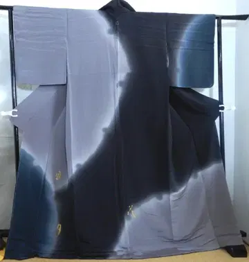 순수 실크 설월화 호몬기 원포인트 문양 시츠케 포함 펄톤 가공