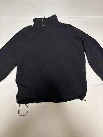 OVY 스냅 버튼 초기 나일론 하프 지퍼 자켓 아노락