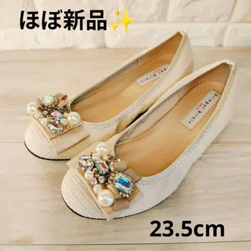 거의 새상품 Bridget Birkin 리본 비쥬 워크 23.5