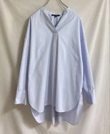 언타이틀 4 에스테네쥬 브로드 스키퍼 셔츠 블라우스 긴팔 스카이블루