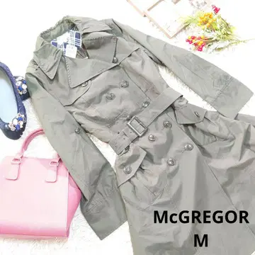 컨디션 최상 McGREGOR 트렌치코트 ( M ) 다크 그레이