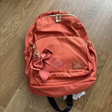 택 포함 미사용 새상품 salonderuban 백팩 오렌지 리본 포함