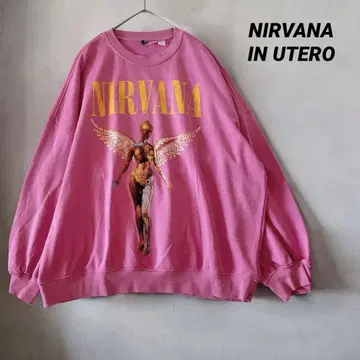 NIRVANA 맨투맨 인 유테로 XL 카피라이트